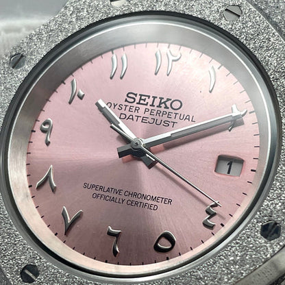 SeikOak Arabic Dial Brillante y Rosa