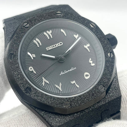 SeikOak Arabic Dial Brillante y Negro