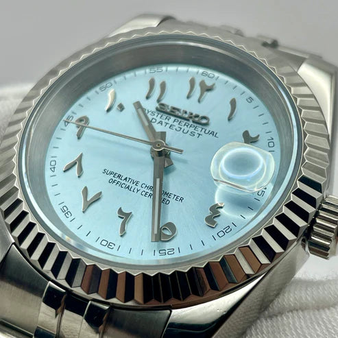 SeikJust Arabic Dial Azul Claro