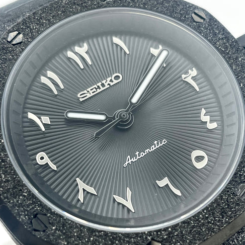 SeikOak Arabic Dial Brillante y Negro