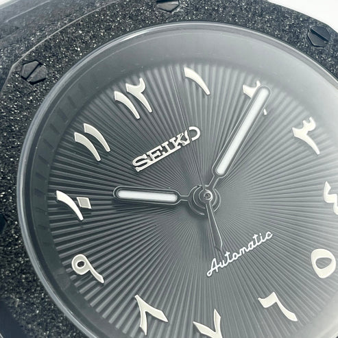 SeikOak Arabic Dial Brillante y Negro